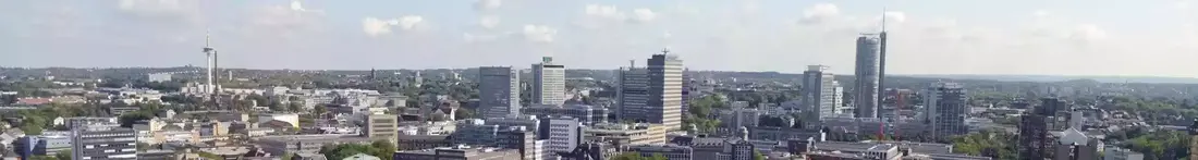 Panorama image of Essen in Germany