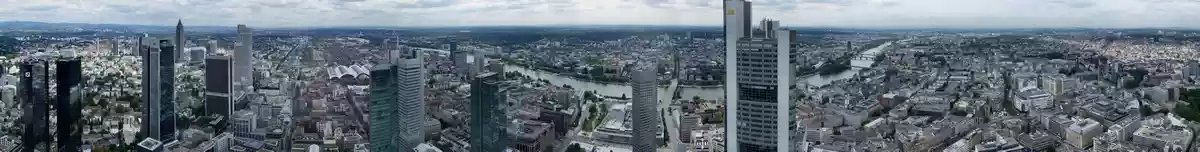 Panorama view of Frankfurt