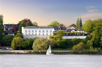 View of the Hotel Louis C. Jacob in Hamburg