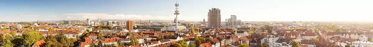 Panorama view of Hanover in Germany