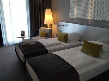 View of the Radisson Blu in Hanover
