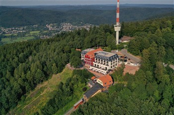 View of the Berggasthof Konigstuhl in Heidelberg