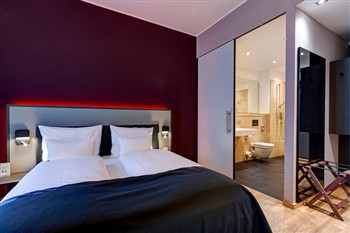 View of the Qube Hotel Bahnstadt in Heidelberg