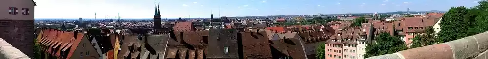 Panorama view of Nuremberg