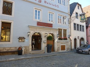 View of the Altes Brauhaus in Rothenburg
