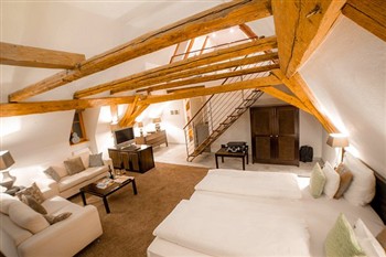 View of the Hotel herrnschlosschen in Rothenburg
