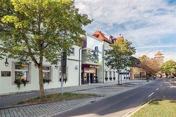 View of the Hotel Rappen Ob Der Tauber in Rothenburg