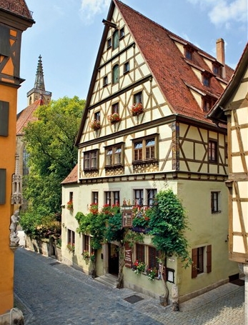 View of the Reichskuchenmeister das Herz in Rothenburg