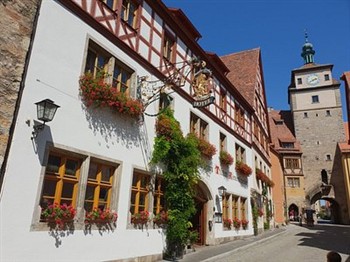 View of the Tilman Riemenschneider in Rothenburg