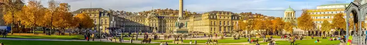 Panorama image of Stuttgart in Germany