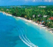 7 mile beach Jamaica aerial view