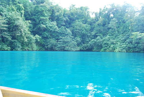 Beautiful clear blue waters of th Blue Lagoon  Portland