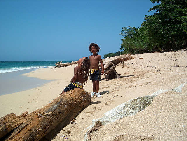 Boy on Reggae Beach