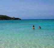 Swimming in the sea Jamaica