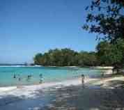 Tourist on Winnifred Beach