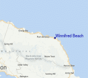 Map directions to Winnifred Beach Jamaica