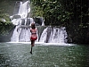 Jumping into pool at YS falls Jamaica