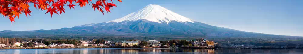Panoramic of Mount Fuji Japan