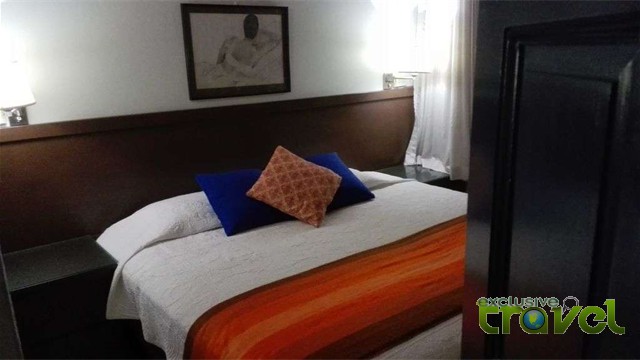 the orange quit bedroom