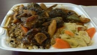 Jamaican restaurant oxtail meal