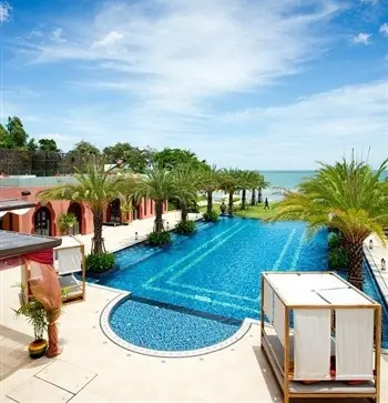 View of the luxury resort Marrakesh Spa Resort in Hua Hin