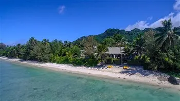 View of the luxury resort Rendezvous Villas in Cook Islands