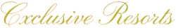 Exclusive Resorts gold coloured Logo