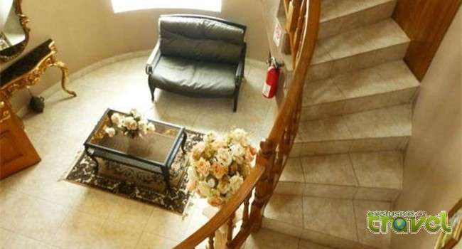 ocean view villa stairway