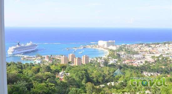 pink rock hotel view over ocho rios