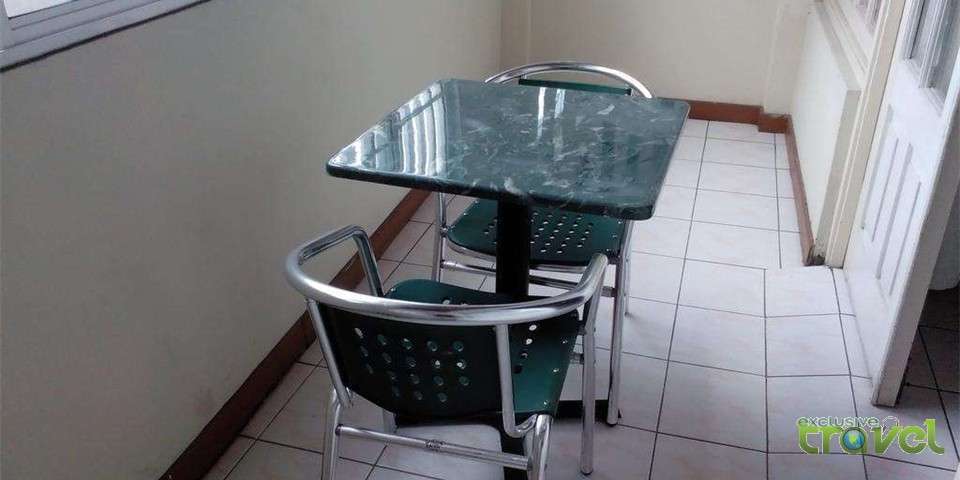 village hotel room balcony table