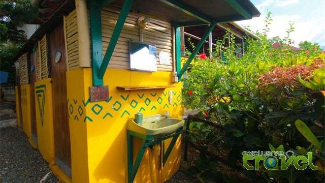 zion eco cabins shared wash basin