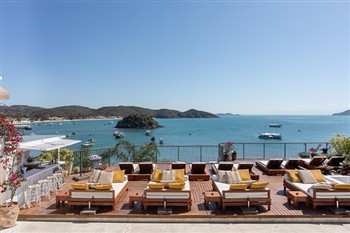 View of the Casas Brancas Boutique Hotel and Spa in Buzios