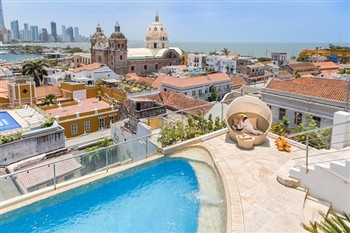 View of the Movich Hotel Cartagena de Indias in Cartagena