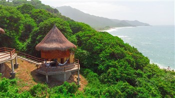 View of the Ecohabs Tequendama Playa Canaveral Parque Tayrona in Tayrona