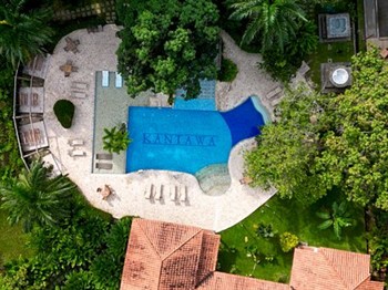 View of the Kantawa Hotel and Spa in Tayrona