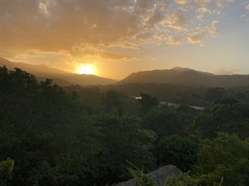 View of the Quetzal Dorado Eco Lodge in Tayrona
