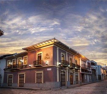 View of the Hotel Casa San Rafael in Cuenca
