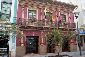 View of the Morenica del Rosario Hotel in Cuenca