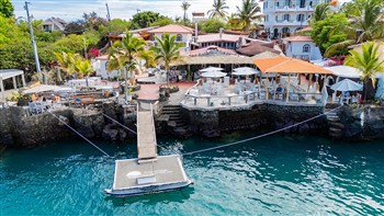View of the Angermeyer Waterfront Inn in Galapagos Islands