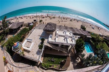 View of the Dharma Beach in Montanita