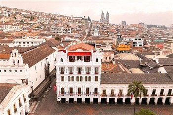View of the Hotel Plaza Grande in Quito