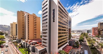 View of the Swissotel in Quito