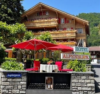 View of the Hotel Alpenblick in Interlaken