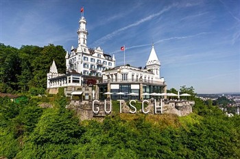View of the Hotel Chateau Gutsch in Lucerne