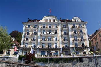 View of the Hotel Royal in Lucerne