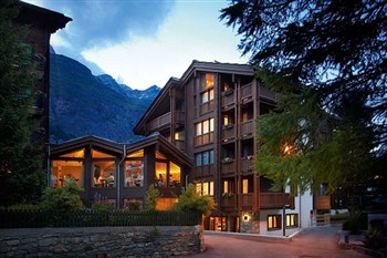 View of the Europe Hotel and Spa in Zermatt