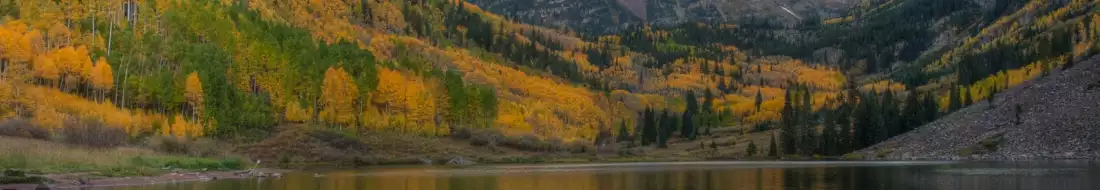 Panorama image of Aspen in USA