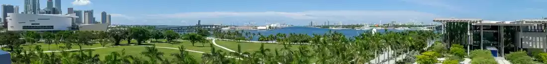 Panorama view of Orlando and ocean