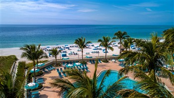View of the Lido Beach Resort in Sarasota