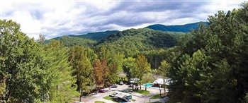 View of the Camp LeConte Luxury Resort in Gatlinburg